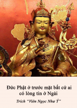 Đức Phật ở trước mặt bất cứ ai có lòng tin ở Ngài