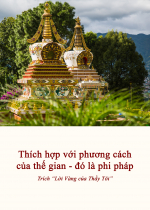 Thích hợp với phương cách của thế gian - đó là phi pháp