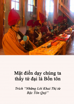 Mật điển dạy chúng ta thấy tứ đại là Bổn tôn