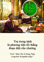 Trụ trong tánh là phương tiện tối thắng đoạn diệt che chướng