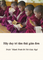 Hãy duy trì tâm thái giản đơn