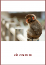 Cẩn trọng lời nói