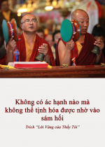 Không có ác hạnh nào mà không thể tịnh hóa được nhờ vào sám hối