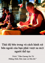 Thái độ bên trong và cách hành xử bên ngoài của bạn phải vượt xa một người thế tục