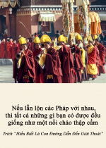 Nếu lẫn lộn các Pháp với nhau, thì tất cả những gì bạn có được đều giống như nồi cháo thập cẩm