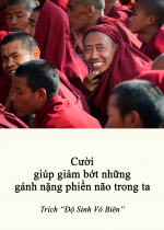 Cười giúp giảm bớt những gánh nặng phiền não trong ta