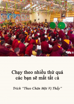 Chạy theo nhiều thứ quá các bạn sẽ mất tất cả