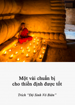 Một Vài Chuẩn Bị Cho Thiền Định Được Tốt