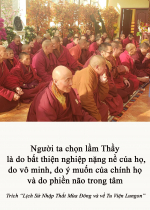 Người ta chọn lầm thầy là do bất thiện nghiệp nặng nề của họ, do vô minh, do ý muốn của chính họ và do phiền não trong tâm