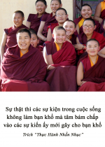 Sự thật thì các sự kiện trong cuộc sống không làm bạn khổ mà tâm bám chấp vào các sự kiến ấy mới gây cho bạn khổ