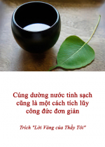 Cúng dường nước tinh sạch cũng là một cách tích lũy công đức đơn giản