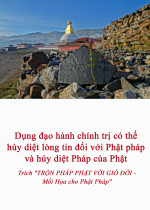 Dụng đạo hành chính trị có thể hủy diệt lòng tin đối với Phật pháp và hủy diệt Pháp của Phật