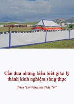 Cần đưa những hiểu biết giáo lý thành kinh nghiệm sống thực
