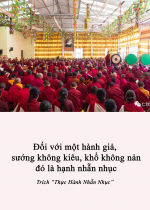 Đối với một hành giả, sướng không kiêu, khổ không nản đó là hạnh nhẫn nhục