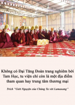 Không có Đại Tăng Đoàn trang nghiêm bởi Tam Học, tu viện chỉ còn là một địa điểm tham quan hay trung tâm thương mại   