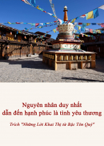 Nguyên nhân duy nhất dẫn đến hạnh phúc là tình yêu thương