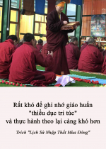 Rất khó để ghi nhớ giáo huấn "thiểu dục tri túc" và thực hành theo lại càng khó hơn