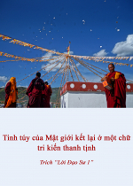 Tinh túy của Mật giới kết lại ở một chữ tri kiến thanh tịnh