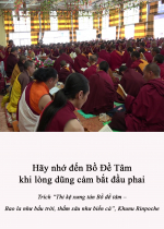 Hãy nhớ đến Bồ Đề Tâm khi lòng dũng cảm bắt đầu phai