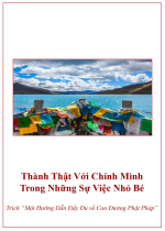 Thành Thật Với Chính Mình Trong Những Sự Việc Nhỏ Bé