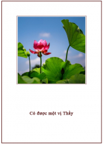 Giáo huấn Đạo sư quan trọng hơn