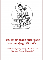 Tâm chí tín thành quan trọng hơn học rộng biết nhiều