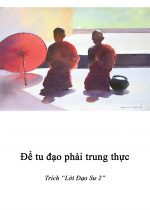 Để tu đạo phải trung thực