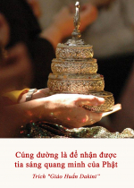 Cúng dường là để nhận được tia sáng quang minh của Phật