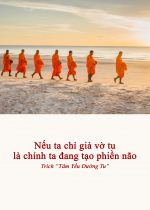 Nếu ta chỉ giả vờ tu là chính ta đang tạo phiền não