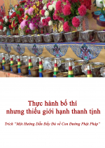 Thực hành bố thí nhưng thiếu giới hạnh thanh tịnh